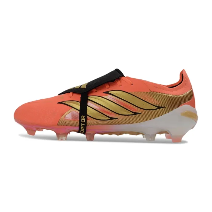 adidas Predator Elite Fold-over Tongue FG - Solar Red/Core Black/Gold Metallic