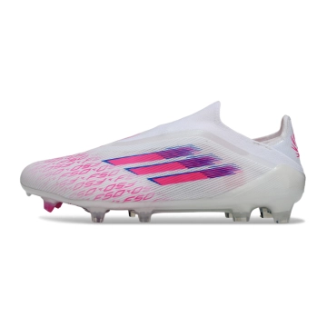 Adidas F50 Elite Laceless FG White Lucid Pink Firm Ground Football Boot