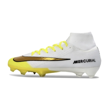 Nike Air Zoom Mercurial Superfly 10 Elite FG White Yellow Gold Black