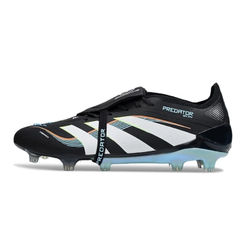 adidas Predator Elite Fold-over Tongue FG Core Black White Blue