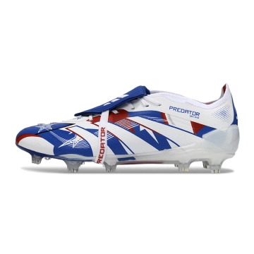 adidas Predator Elite Fold-over Tongue FG White Royal Blue Red