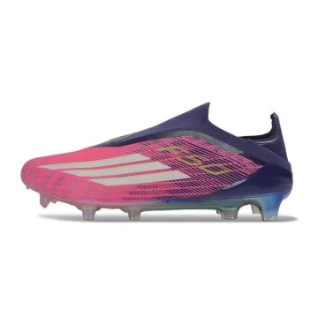 adidas F50 Elite Laceless FG Pink Purple White Firm Ground Football Boot