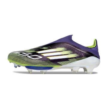 adidas F50+ Elite Laceless FG - Purple Rush/White/Lucid Lemon