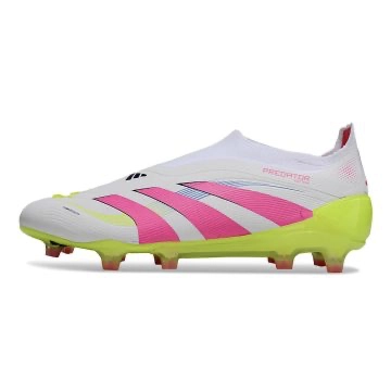 adidas Predator Elite Laceless FG White Lucid Pink Lucid Lemon