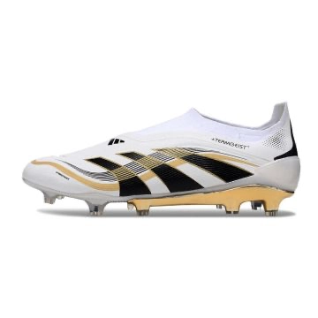 adidas Predator Elite Laceless x Teamgeist FG - White/Black/Gold Metallic