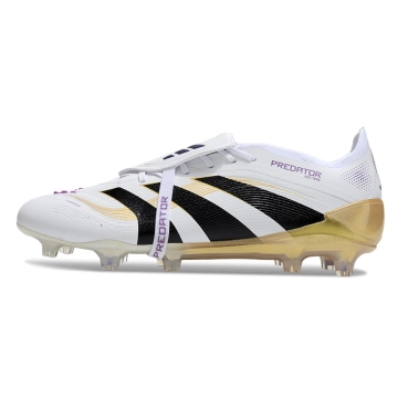 adidas Predator Elite Fold-over Tongue FG Road to Glory - Footwear White Core Black Gold Metallic
