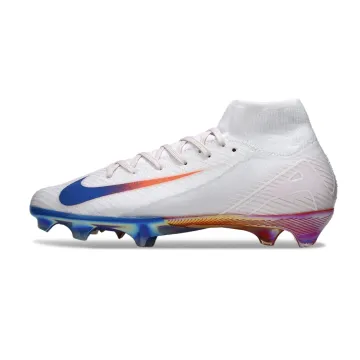 Nike Air Zoom Mercurial Superfly 10 Elite FG White Blue Red Firm Ground Football Boot